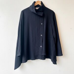 Sasaki Art Gallery | High Collar Short Jacket Navy Size M